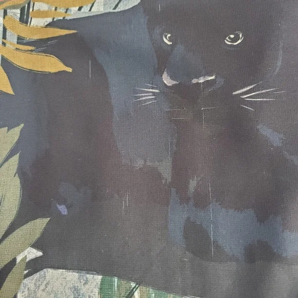 City Chic Floral Panter Cold-Shoulder Maxi Dress Short Sleeves 20W Slits Boho - Picture 14 of 14